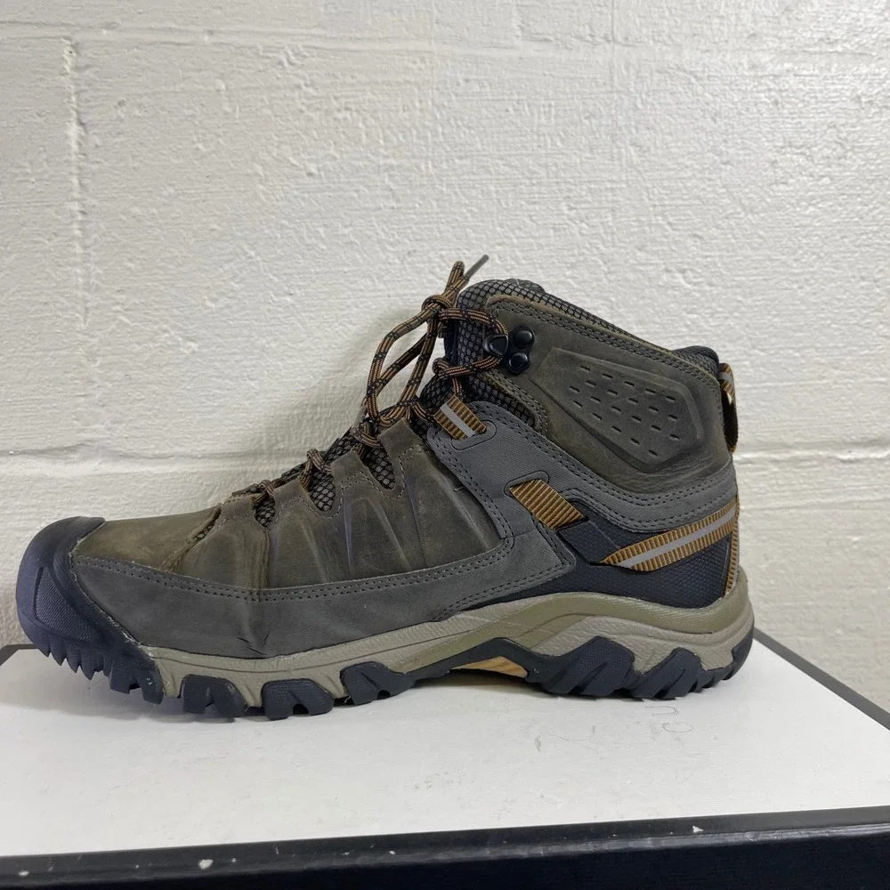 Keen Targhee III Waterproof Mid 1018596 Brown Leather Hiking Boots Men's 10 US